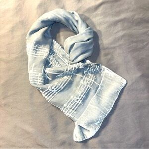 RARE Chicago Symphony Orchestra Music Note Silk Velvet Gray Scarf